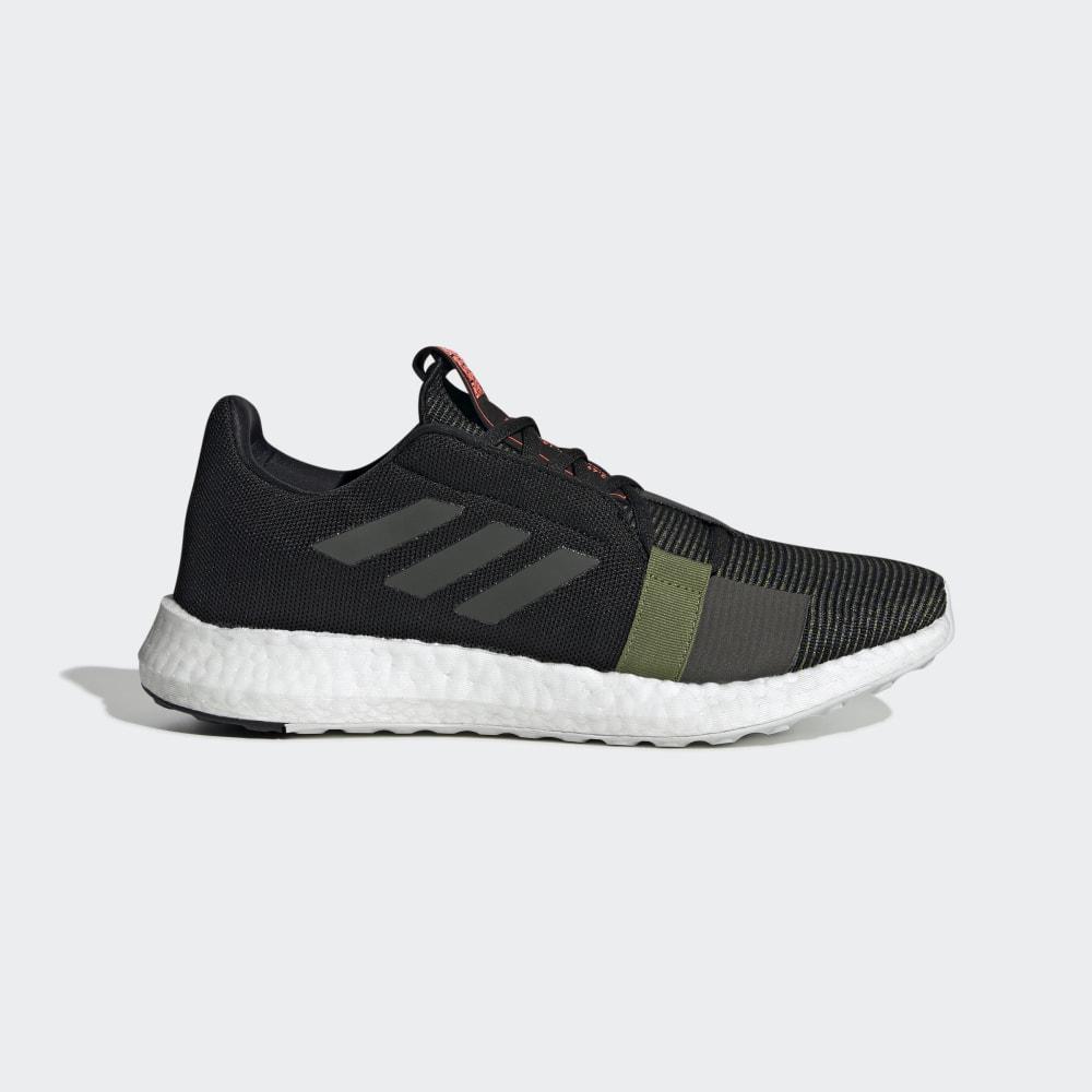 Adidasi Alergare Adidas Senseboost Go Barbati Romania - Negrii/Masline Verzi EE9581